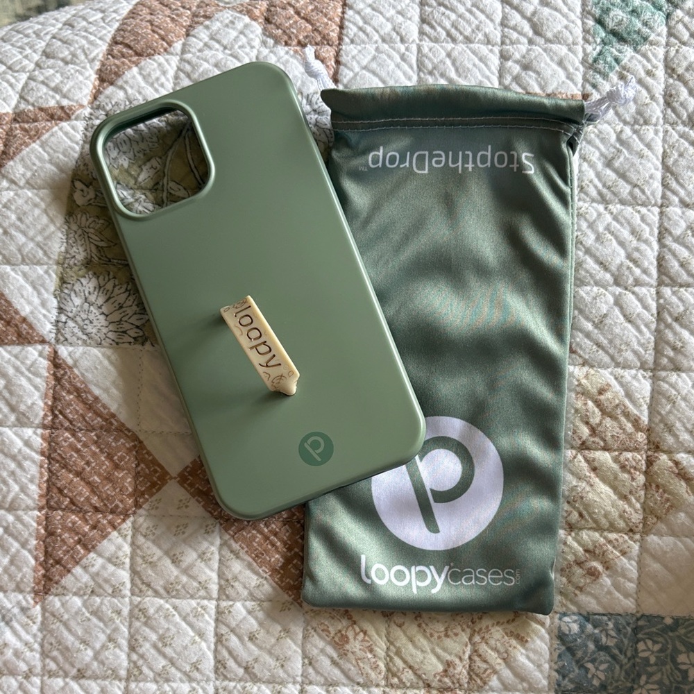 Loopy Case Sage Green Phone Cover 12 Pro Max